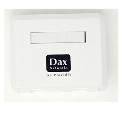 dax (dx-smb602) dual port with 2xcat6 modules surface mount box